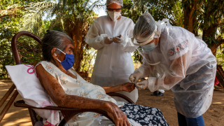 Paciente atendida por equipe de MSF no Mato Grosso do Sul. Foto: Diego Baravelli/MSF