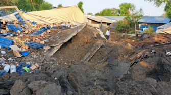 Hospital de MSF em Lankien, no estado de Jonglei, no Sudão do Sul, foi atingido por um ataque aéreo das forças governamentais em 3 de fevereiro de 2026 © MSF