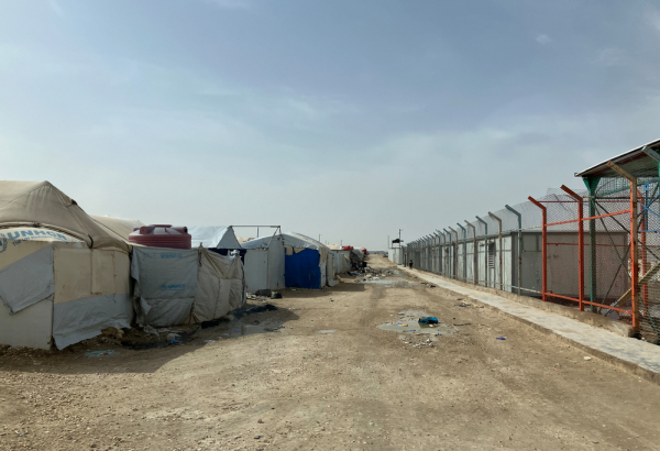 Área do acampamento de Al Hol perto da clínica de MSF. Síria, fevereiro de 2026. ©Steve MacKay/MSF