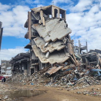 Destruição no norte da Cidade de Gaza. 24 de fevereiro de 2026. ©Craig Kenzie