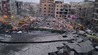 Imagem dos danos no Hospital Jabal Amel após o ataque em 1 de junho. @MSF