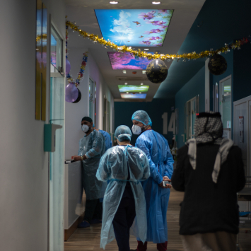 Tratando COVID-19 em Bagdá