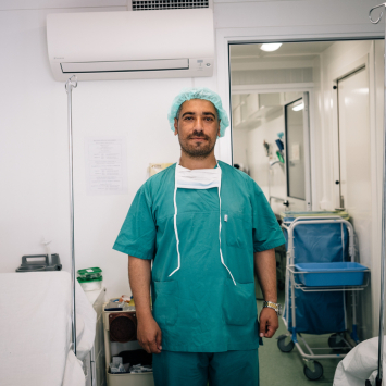 O trabalho no centro de trauma de Mossul, no Iraque