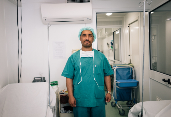 O trabalho no centro de trauma de Mossul, no Iraque