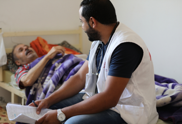 Jordânia: tratando pacientes em casa em Irbid