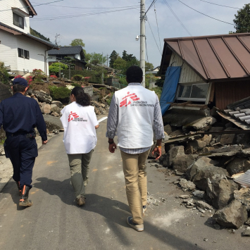 Terremoto no Japão: MSF inicia atividades médicas em Minami-aso