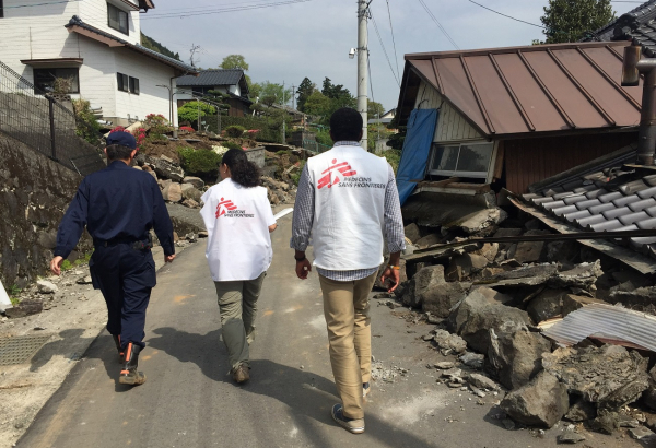 Terremoto no Japão: MSF inicia atividades médicas em Minami-aso