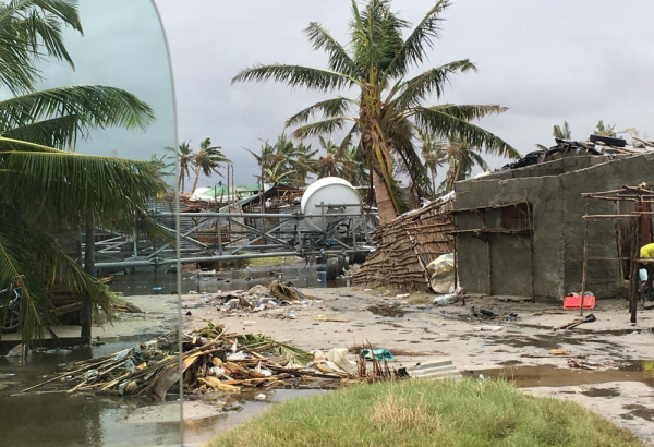 "Destruição e muita água"