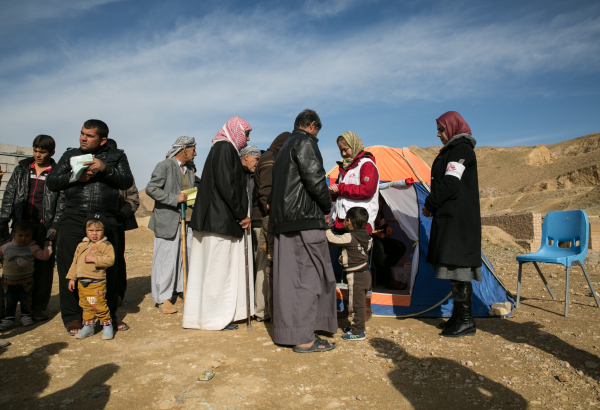 Clínica móvel em Kirkuk