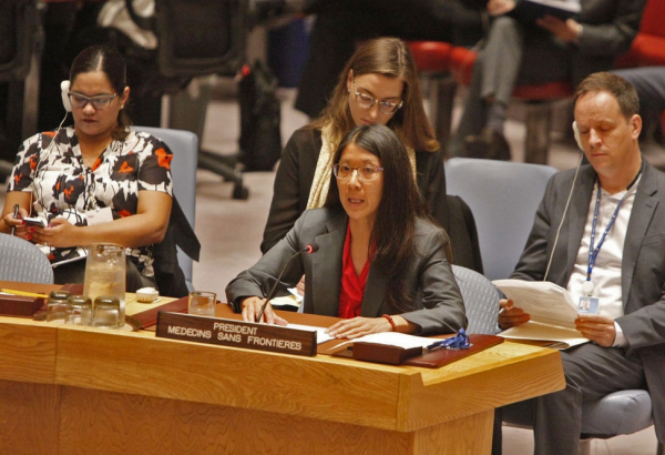 Atacar hospitais e profissionais de saúde é uma linha vermelha não negociável, diz presidente internacional de MSF ao Conselho de Segurança da ONU