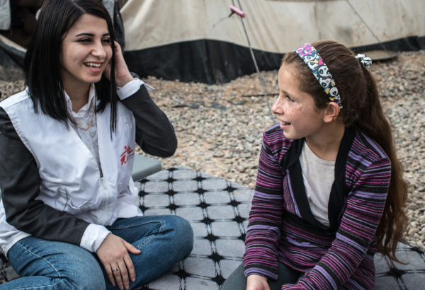 Suporte psicossocial para crianças de Mossul