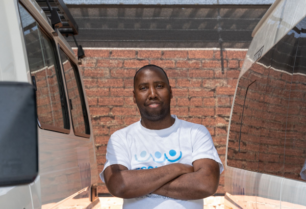 Motoristas que mudam vidas em Rustenburg, na África do Sul