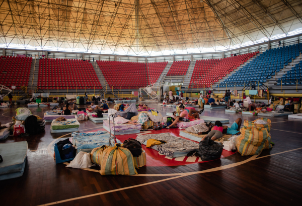 MSF fornece cuidados de higiene para venezuelanos em quarentena após voltarem ao país