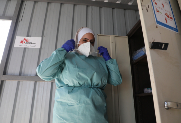 MSF atua contra a COVID-19 no campo de Zaatari, na Jordânia