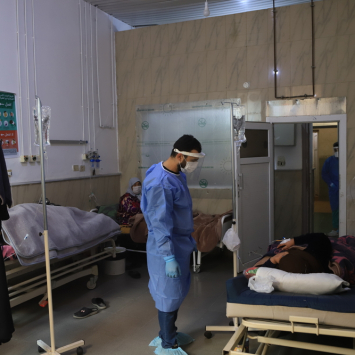 Síria: O número de pacientes aumenta em um centro de tratamento COVID-19 apoiado por MSF
